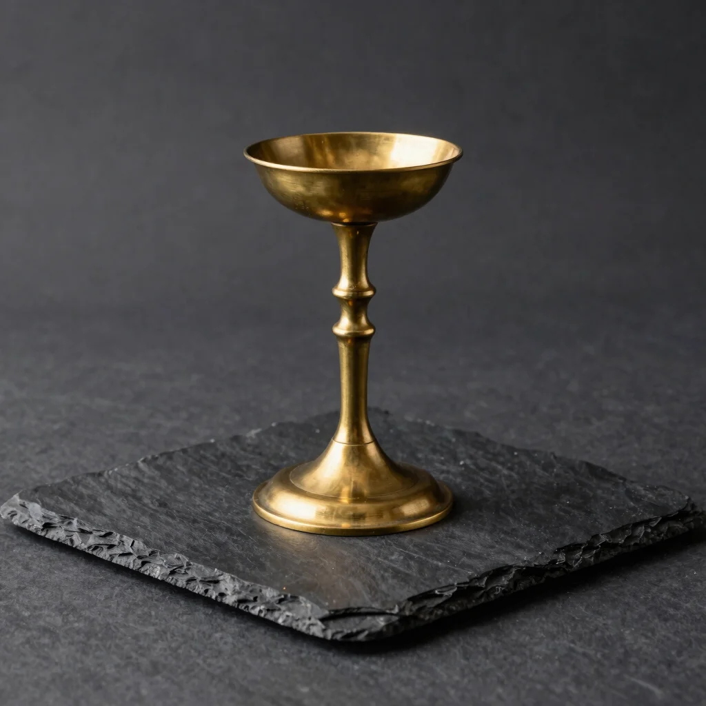 Columnar Brass Pillar Holder