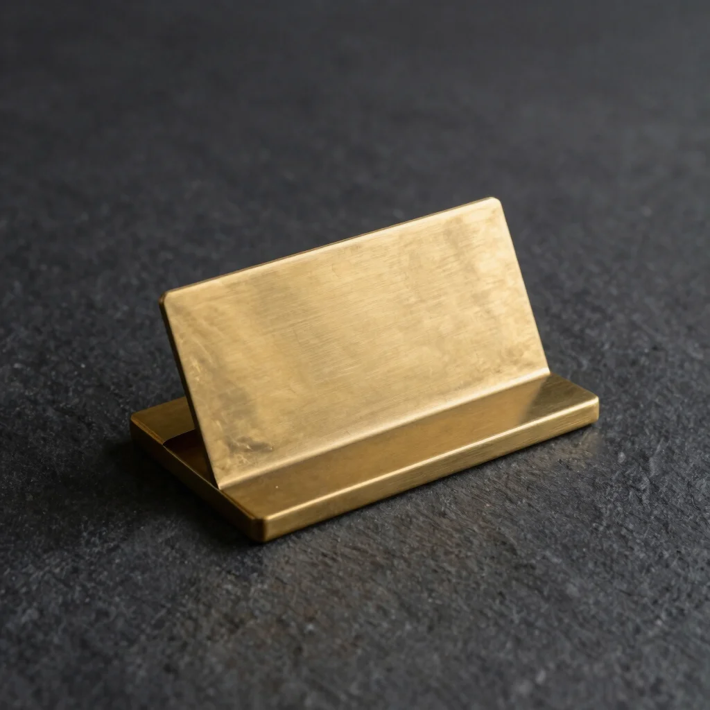 Minimalist Brass Card Holder